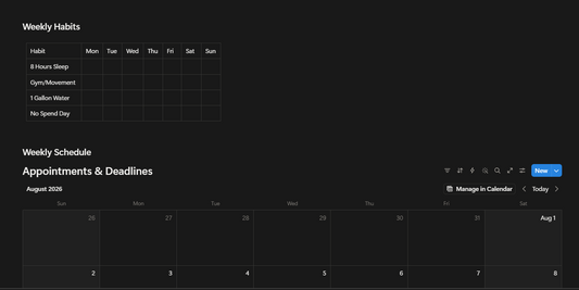 All-in-One 2026 Digital Life Planner